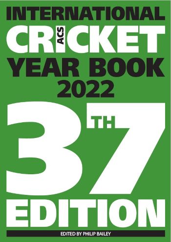 ACS International Cricket Year Book 2022: 37th edition