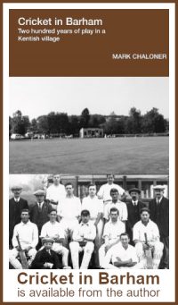 Cricket in Barham is available from the author